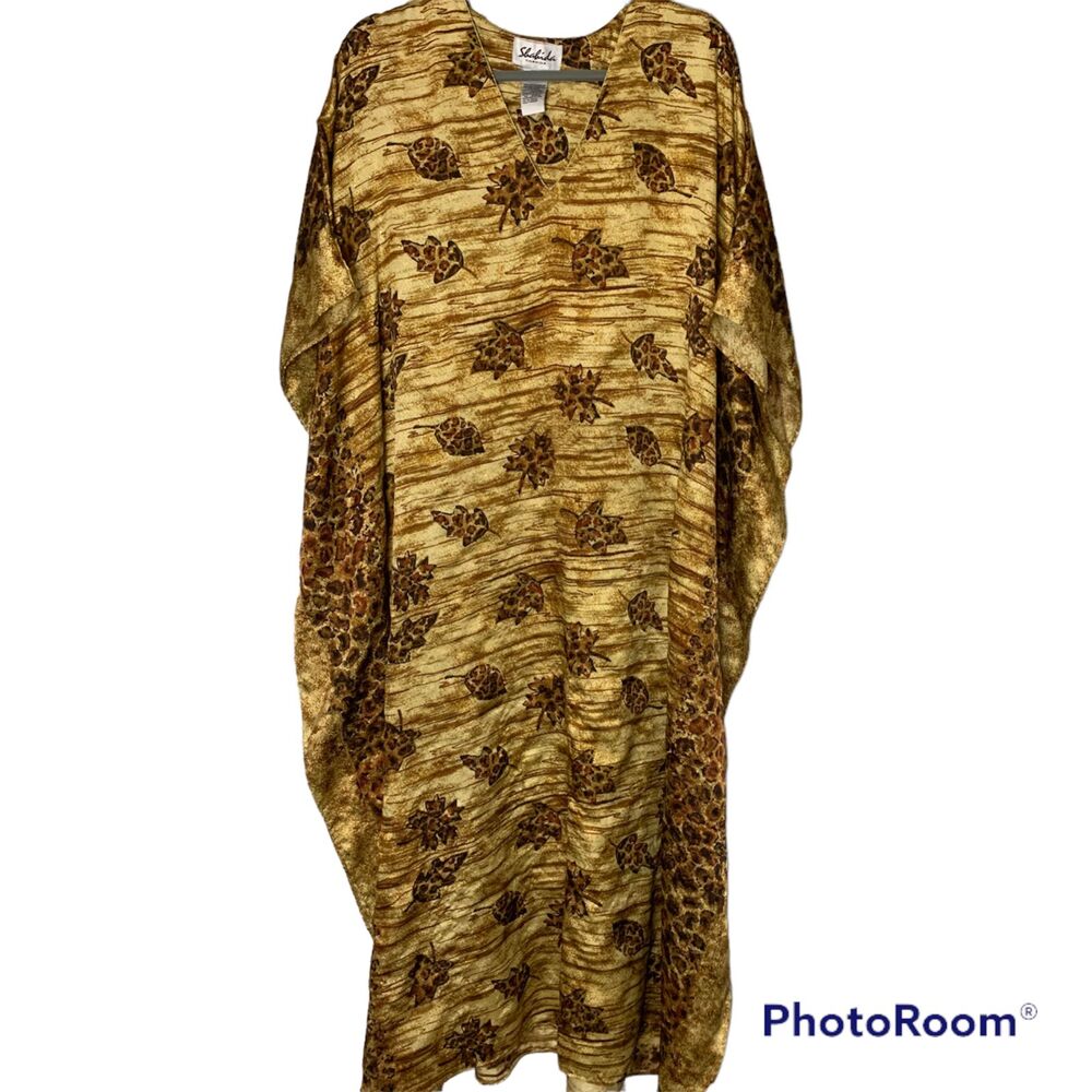 Golden Girls Mumu ONE SIZE Caftan Nature Ms Roper Relaxed Maxi Dress by Shahida